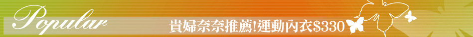貴婦奈奈推薦!運動內衣$330