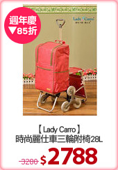 【Lady Carro】
時尚麗仕車三輪附椅28L