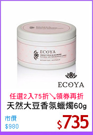 天然大豆香氛蠟燭60g