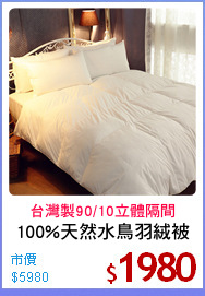 100%天然水鳥羽絨被