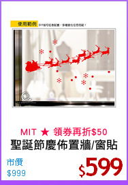 聖誕節慶佈置牆/窗貼