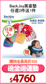 BackJoy美姿墊
任選2件送1件