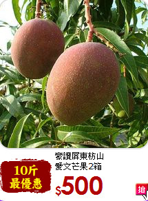 豪讚屏東枋山<br>愛文芒果2箱