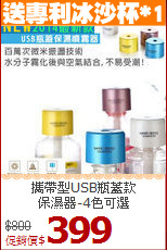 攜帶型USB瓶蓋款<br>
保濕器-4色可選