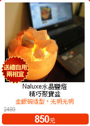 Naluxe水晶鹽燈<BR>
精巧聚寶盆