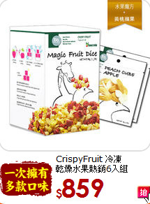 CrispyFruit 冷凍<br>乾燥水果熱銷6入組