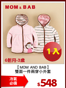 【MOM AND BAB】
雙面一件兩穿小外套