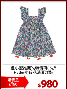 盧小蜜推薦↘特價再65折
Hatley小碎花清夏洋裝