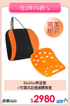 BackJoy美姿墊<BR>
+可調式記憶護腰靠墊