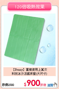【Bunny】重複使用上萬次<BR>
科技冰沙涼感床墊(大尺寸)