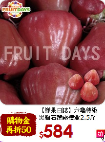 【鮮果日誌】六龜特級<br>黑鑽石蓮霧禮盒2.5斤