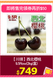 【川琪】西北櫻桃
9.5Row(2kg/盒)