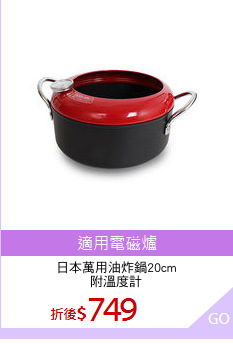 日本萬用油炸鍋20cm
附溫度計