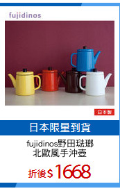 fujidinos野田琺瑯
北歐風手沖壺