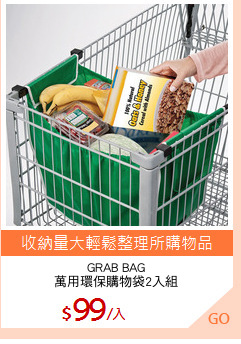 GRAB BAG
萬用環保購物袋2入組