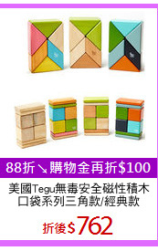 美國Tegu無毒安全磁性積木
口袋系列三角款/經典款