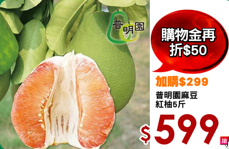 普明園麻豆
紅柚5斤