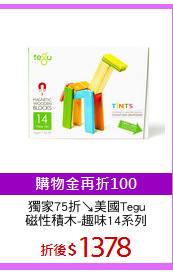獨家75折↘美國Tegu
磁性積木-趣味14系列