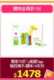 獨家75折↘美國Tegu
磁性積木-趣味14系列