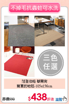 范登伯格 華爾街<br>
簡單的地毯-105x156cm