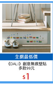 《DALI》創意無痕壁貼
多款99元