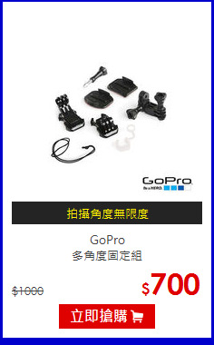 GoPro<br>
多角度固定組