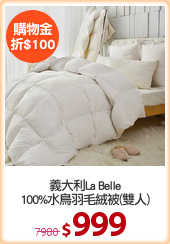 義大利La Belle
100%水鳥羽毛絨被(雙人)