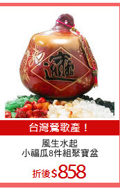 風生水起
小福瓜8件組聚寶盆