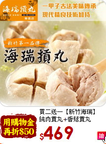 買二送一【新竹海瑞】<BR>純肉貢丸+香菇貢丸