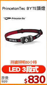 PrincetonTec BYTE頭燈