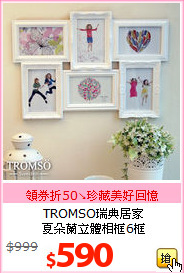 TROMSO瑞典居家<br>夏朵蘭立體相框6框