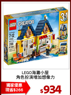 LEGO海灘小屋
角色扮演增加想像力