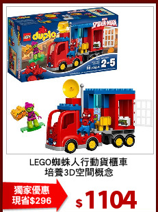 LEGO蜘蛛人行動貨櫃車
培養3D空間概念