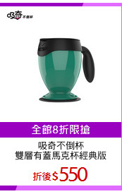 吸奇不倒杯
雙層有蓋馬克杯經典版