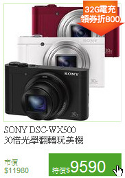 SONY DSC-WX500<BR>
30倍光學翻轉玩美機