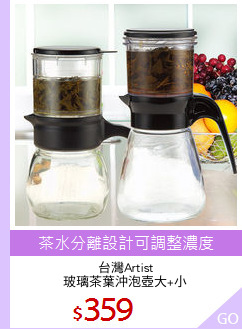 台灣Artist
玻璃茶葉沖泡壺大+小