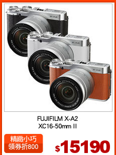 FUJIFILM X-A2
XC16-50mm II