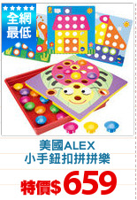 美國ALEX
小手鈕扣拼拼樂