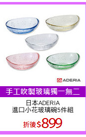 日本ADERIA
進口小花玻璃碗5件組