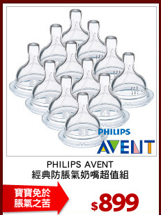 PHILIPS AVENT
經典防脹氣奶嘴超值組
