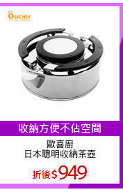 歐喜廚
日本聰明收納茶壺
