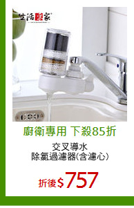 交叉導水
除氯過濾器(含濾心)