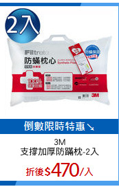 3M
支撐加厚防蹣枕-2入