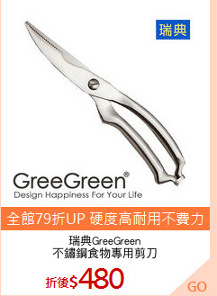 瑞典GreeGreen
不鏽鋼食物專用剪刀