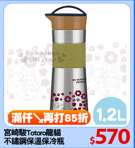 宮崎駿Totoro龍貓 
不鏽鋼保溫保冷瓶