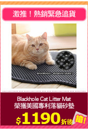 Blackhole Cat Litter Mat
榮獲美國專利落貓砂墊