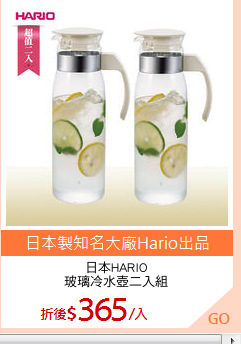 日本HARIO
玻璃冷水壺二入組