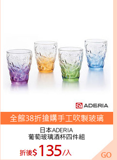 日本ADERIA
葡萄玻璃酒杯四件組