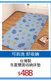 台灣製
冬夏雙面收納床墊