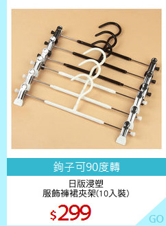 日版浸塑
服飾褲裙夾架(10入裝)